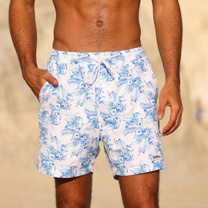 Short de surf en polyester à séchage rapide pour hommes, avec motif personnalisé, respirant, anti-UV, imperméable, maillot de bain, logo personnalisé imprimé à la taille - Product Image 6