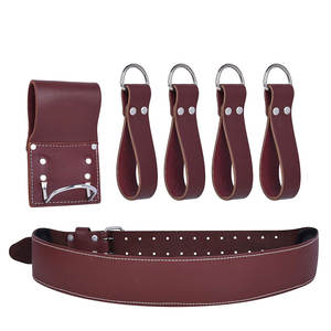 Wholesale Customized Premium Genuine <b>Leather</b> Carpenter <b>Tool</b> Belts Heavy Duty OEM Custom Made Working <b>Leather</b> <b>Tools</b> Belts - Product Image 4