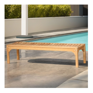 ม้านั่งในสวนม้านั่งไม้สักเปลือยหลังเมดิสัน180ซม. สะดวกสบายและเป็นมิตรกับสิ่งแวดล้อมสำหรับเฟอร์นิเจอร์กลางแจ้ง - Product Image 3