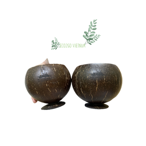 Échantillon gratuit de tasses à noix de coco/tasses à boire en coquille de noix de coco avec logo laser gravé et haute qualité de Eco2go Vietnam - Product Image 3
