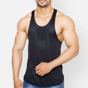 Hot Sale Comfortable Muscle Vest Blank 100% Cotton <b>Men's</b> Workout Stringer Bodybuilding Singlet Fitness Gym <b>Tank</b> <b>Top</b> <b>Mens</b> - Product Image 5