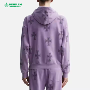 Sweat-shirt à capuche zippé sur mesure de qualité supérieure, unisexe, avec poche kangourou, vêtements de sport, décontracté, 100% coton - Product Image 6