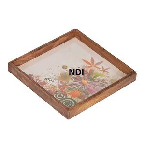 Plateau de service personnalisé fait à la main décoratif plateau en bois maison cuisine restauration utilisation serveur alimentaire plus populaire vente - Product Image 2