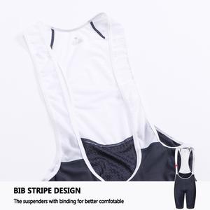 Cuissard à bretelles rembourré de haute qualité pour cyclisme Fabricant d'équipe de vélo professionnel Oem avec impression personnalisée logo - Product Image 4