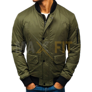 Blouson aviateur en toile au design unique pour hommes grande taille, respirant, nouveau style d'hiver, support le plus populaire, vente en gros de marque privée - Product Image 1