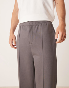 OEM/ODM Pantalons pour hommes 100% coton, lavés sur mesure, avec logo imprimé en sérigraphie, poids lourd 500GSM, pantalons à panneaux surdimensionnés pour hommes - Product Image 4