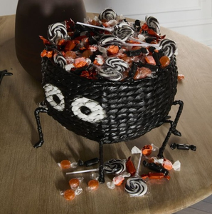 ตะกร้าเก็บแมงมุมเป็นมิตรต่อสิ่งแวดล้อมน้ำผักตบชวาของตกแต่งบ้านสำหรับวันฮาโลวีน - Product Image 3