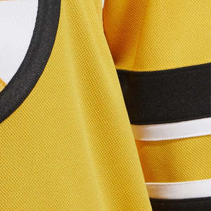 Camiseta Deportiva Profesional de Hockey sobre Hielo, Uniforme del Equipo de Boston, Amarillo, Negro y Blanco a Rayas, Cuello en V, Camiseta de Entrenamiento Atlético Sublimada, Ropa para Fanáticos - Product Image 6