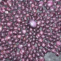 Cabochon en rubis étoilé naturel-Beau design, léger