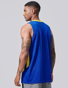 Camiseta deportiva reversible de baloncesto, uniforme de equipo de baloncesto, camiseta sin mangas lisa para entrenamiento, doble atlética - Product Image 4