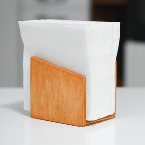 Elegante Caja de Madera para Pañuelos, Cubierta de Madera Natural para Mesa de Comedor - Product Image 1