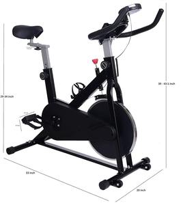 Vélo de spinning d'intérieur robuste avec volant d'inertie pour entraînement cardio à domicile - Product Image 5