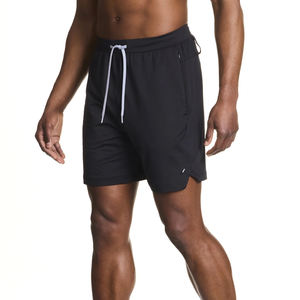 Shorts de sport pour hommes en polyester à séchage rapide personnalisés pour hommes Gym Training Shorts athlétiques pour hommes avec poche zippée - Product Image 4