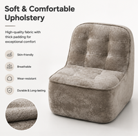 Fauteuil lounge modulaire moderne, fauteuil d'appoint rembourré en tissu doux, canapé simple confortable pour salon, chambre à coucher, hôtel