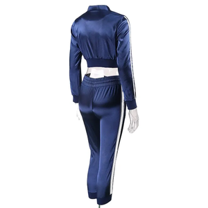 Ensemble de vêtements de sport d'hiver unisexe 100% coton 2 pièces Pakistan imprimé Crop Hoodie Joggers respirant Logo Skinny Tracksuit - Product Image 6