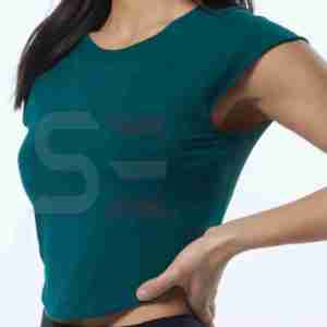 OEM Custom Blank Fitness Lightweight Cotton Crew Neck Sleeveless Yoga <b>Cropped</b> Tank <b>Top</b> for Women - Product Image 3