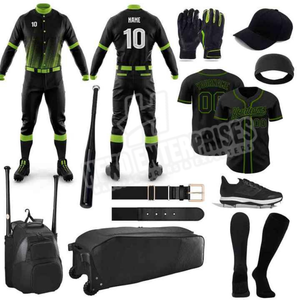 Lot d'uniformes de baseball Chemise bleu marine et pantalon blanc Forfait d'uniforme de baseball complet pour équipe adulte Prix de gros - Product Image 2