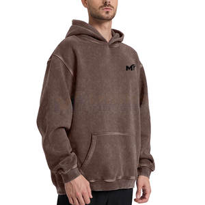 ผู้ผลิตมืออาชีพ เสื้อฮู้ดดี้โอเวอร์ไซส์ ผ้าคอตตอนผสม รุ่นใหม่มาแรง เสื้อฮู้ดดี้โอเวอร์ไซส์ขายดี - Product Image 2