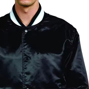 Men's High Quality Satin <b>Jacket</b> College Style Streetwear with <b>Waterproof</b> Feature <b>Plus</b> <b>Size</b> High Street Satin <b>Jacket</b> Fashion - Product Image 4