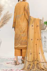 Trending Party Wear Ropa India pakistaní Lawn Traje de 3 piezas Famoso vestido asiático para damas cómodos vestidos de césped para damas - Product Image 5