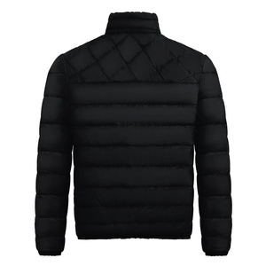 Custom Unisex Casual Winter Coated Breathable Puffer Jacket Shiny Hooded Plus Size <b>Canvas</b> High Street - Product Image 3