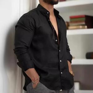 เสื้อเชิ้ตแขนยาวลำลองลายดอกไม้สำหรับผู้ชายเสื้อเชิ้ตทางการเข้าสังคมไซส์ใหญ่สำหรับธุรกิจสำนักงาน - Product Image 1