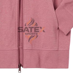 Sweat à capuche zippé pour homme 360 GSM Impression sérigraphique personnalisée Broderie Teinture unie 100% coton Écologique Prix raisonnable Hiver - Product Image 6