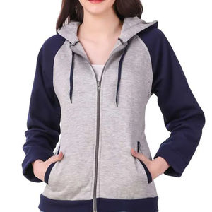 <b>Women's</b> Custom Hooded Sweatshirts Street Fashion <b>Zipper</b> Sweatshirts Embroidered Latest Design Winter Wear Made Pakistan OEM - Product Image 2