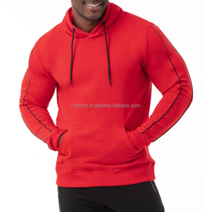 Sweat à capuche oversize pour homme, en molleton doux avec poche kangourou, sweat-shirt décontracté chaud pour la mode automne-hiver - Product Image 2
