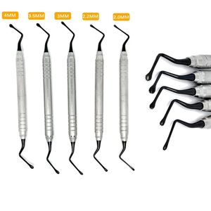 Cureta Dental de acero inoxidable dentada profesional, instrumento de implante óseo periodontal Manual, herramientas para odontología - Product Image 5