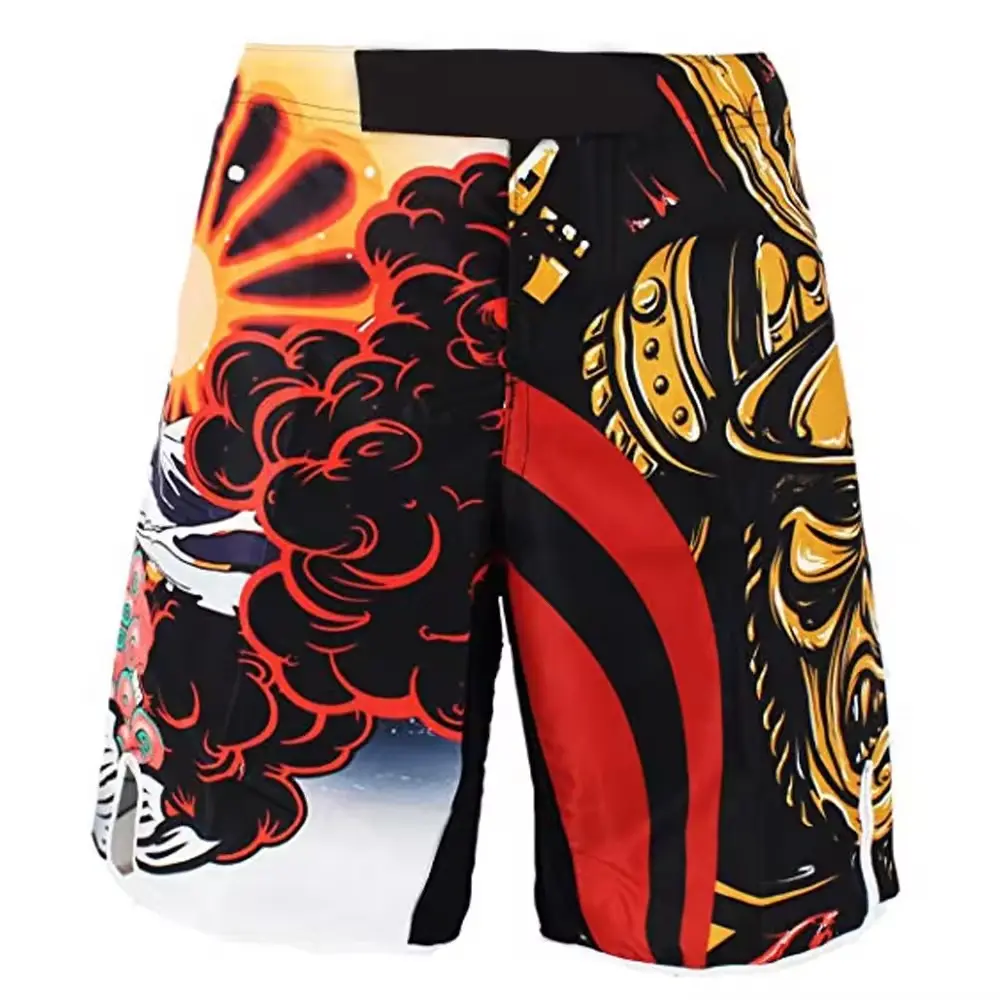 Shorts de artes marciais com estampa de sublimação para homens, shorts de Muay Thai sublimados personalizados baratos, venda imperdível