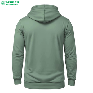 Hoodies Zippés Homme Oversize Style Urbain en Coton Lourd Noir Thermique – Conception Gratuite - Product Image 5