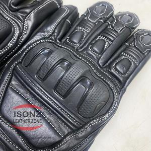 Guantes de cuero de carreras de verano Guantes de ciclismo BMX impermeables con características de protección para deportes - Product Image 4