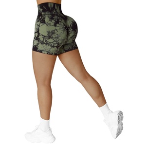 Stylish Hot Selling OEM Wholesale Stretchy New Yoga Shorts High Waist Gym Women Sports Shorts Casual Wear <b>Booty</b> Women Short 2027 - Product Image 3