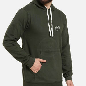 บริการ OEM ขายส่ง เสื้อฮู้ดดี้ผู้ชายดีไซน์พื้นฐานที่ดีที่สุด น้ำหนักเบา ระบายอากาศได้ดี แห้งเร็ว ผลิตในปากีสถาน - Product Image 3