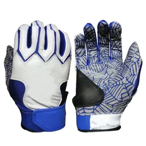 Wholesale High quality factory direct leather Best Quality Softball Batting Gloves Custom windproof Baseball Batting Gloves