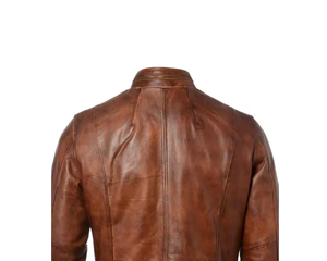 <b>Biker</b> Style Sherpa 100% Genuine Cow Leather <b>Jacket</b> PU Slim Fit Breathable Viscos Lining Zipper Closure Wholesale Winter Wax - Product Image 5