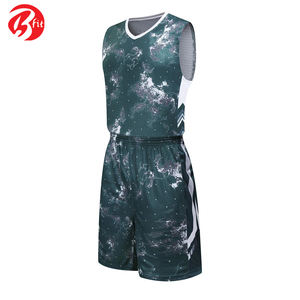 Vêtements de sport Bsci personnalisés en polyester pour hommes, kit de basket-ball équipe club, uniforme de basket-ball à la conception par sublimation - Product Image 2