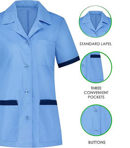 Venta al por mayor OEM Venta caliente Diseño Personalizado Mujeres Hospital Uniforme Enfermería Scrubs Tops Higos Scrub Set Cuidado DE LA SALUD Enfermera Túnica Top - Product Image 1