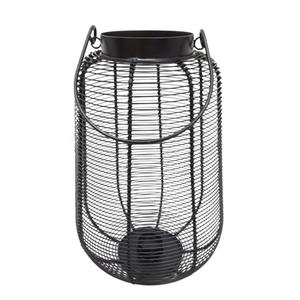 Lanterne en fer pour décoration de Table de maison et de jardin, couleur grise soudée, support de lampe à thé de taille Standard en vrac, nouvel arrivage - Product Image 6