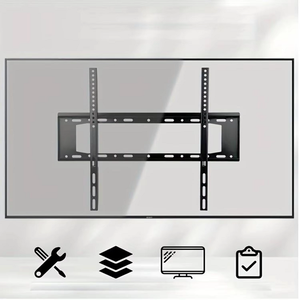 Support fixe mince pour téléviseur à DEL avec structure solide pour une installation murale sûre et robuste dans les espaces de vie - Product Image 3