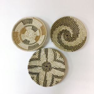 Ensemble Fait à la Main Rond jonc de Mer Tenture Murale Décoratif/Tissé à la Main Art Décor Boho-Artisanat Produit du Vietnam - Product Image 6