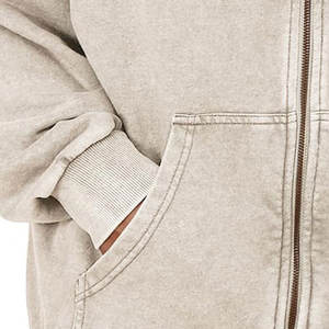 Sudadera con capucha de hombro caído de gran tamaño de peso pesado nueva moda personalizada Color sólido Vintage básico algodón mezclado para hombres para invierno - Product Image 4