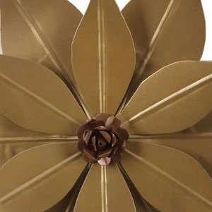 Arte de pared de Metal de flor Multicolor moderno para salón y regalos de boda, decoración de pared de diseñador hecha a mano al por mayor para sala de estar - Product Image 3