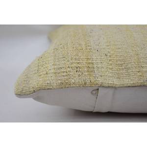 หมอนขนสัตว์สีเบจ Kantha Patchwork, 16X24นิ้ว, รูปแบบทอ - Product Image 4