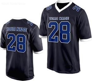 เสื้อฟุตบอลแบบแห้งเร็ว สกรีนชื่อทีมและหมายเลขตามสั่ง พิมพ์ลายแบบซับลิเมชั่น ผ้าสแปนเด็กซ์/โพลีเอสเตอร์ เย็บอย่างดี สำหรับฝึกซ้อม - Product Image 3