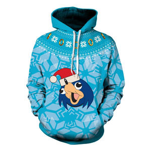เสื้อกันหนาวคอกลมมีฮู้ด2ชิ้นสำหรับฤดูหนาวพิมพ์ลายดิจิทัลสำหรับเทศกาลคริสต์มาสมาใหม่ - Product Image 3