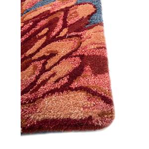 Tapis tuftés à la main en laine et viscose bleus Hacienda, motifs floraux et rayés pour salon, largeur 4m - TNQ-3275 - Product Image 4