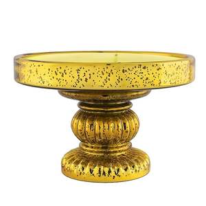 Vintage-style Antique Brass Cake <b>Stand</b> with a Unique Design Perfect for Weddings Baby Showers and High-<b>tea</b> Parties - Product Image 4