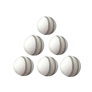 Pelota de críquet deportiva cosida a mano de alta calidad, pelota de críquet de cuero blanco para practicar, pelota dura de buena calidad - Product Image 4